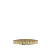 Beige Suede Leather Regular Belt