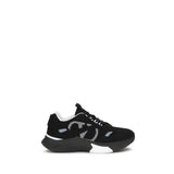 Black Fabric Athletic Sneakers