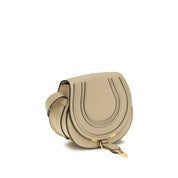 Beige Calf Leather Bos Taurus Shoulder Bag