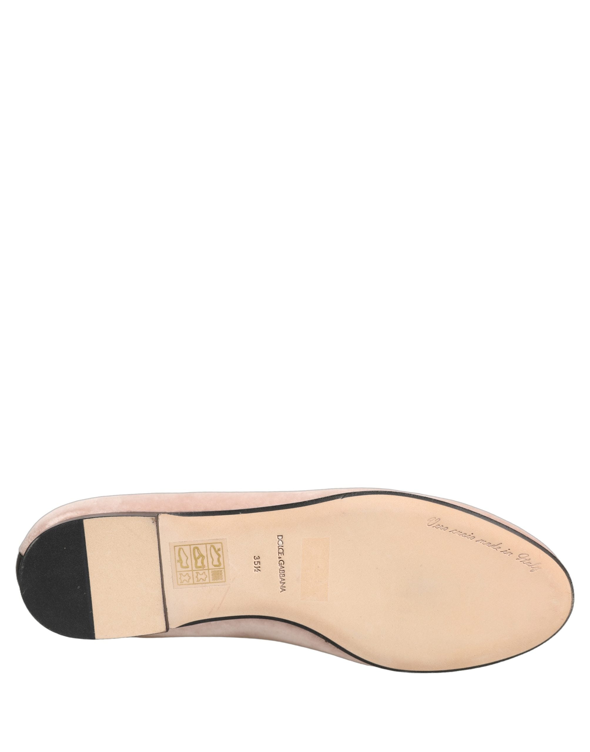 Dolce & Gabbana Pink Velvet Devotion Loafers Flats Shoes Dolce & Gabbana