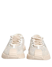 Dolce & Gabbana White Lace NS1 Low Top Sneaker Sports Shoes Dolce & Gabbana