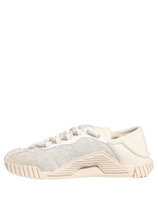 Dolce & Gabbana White Lace NS1 Low Top Sneaker Sports Shoes Dolce & Gabbana