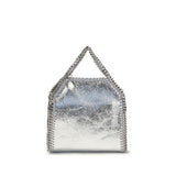 Silver Polyester Handbag