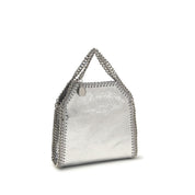 Silver Polyester Handbag