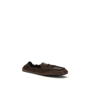 Brown Lamb Ovis Aries Aries Slip-On Loafers
