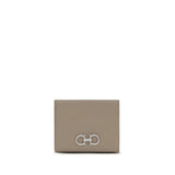 Beige Calf Leather Bos Taurus Wallet