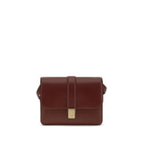 Bordeaux Calf Leather Bos Taurus Shoulder Bag