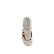 Dsquared² Beige Calf Leather Bos Taurus Low Top Sneakers