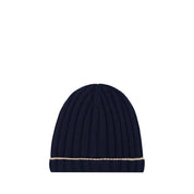 Brunello Cucinelli Blue Cashmere Beanie