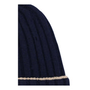 Brunello Cucinelli Blue Cashmere Beanie