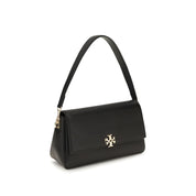 Tory Burch Black Calf Leather Bos Taurus Shoulder Bag