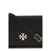 Tory Burch Black Calf Leather Bos Taurus Shoulder Bag