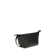 Black Cotton Clutch Bag