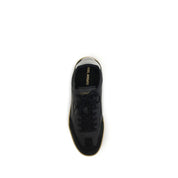 Black Calf Leather Bos Taurus Low Top Sneakers