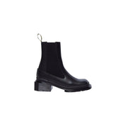 Black Leather Ankle Boots