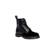 Black Leather Lace-Up Boots