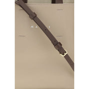 Beige Calf Leather Bos Taurus Handbag