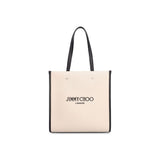 Beige Canvas Tote Bag