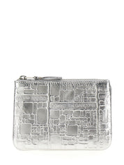 Silver Calfskin Cardholder