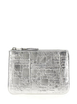 Silver Calfskin Cardholder