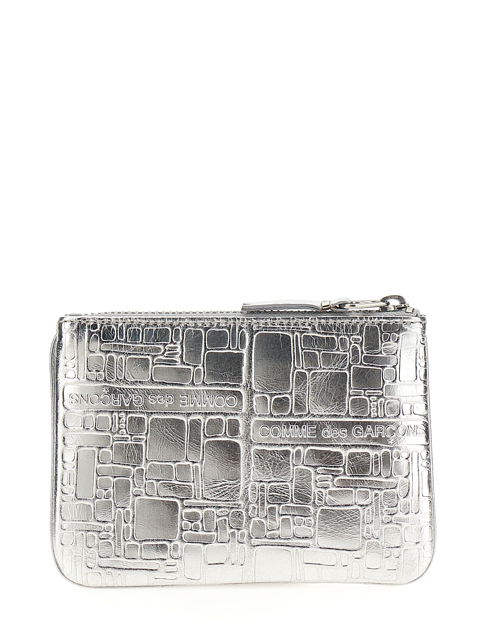 Silver Calfskin Cardholder