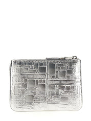 Silver Calfskin Cardholder