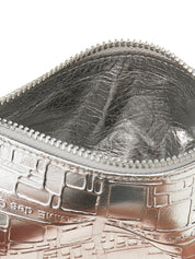 Silver Calfskin Cardholder
