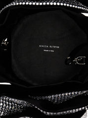 Black Viscose Crossbody Bag