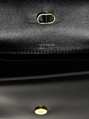 Black Leather Crossbody Bag