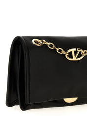 Black Lamb Leather Shoulder Bag