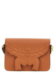 Brown Calfskin Crossbody Bag