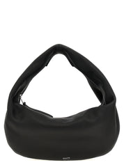 Black Calfskin Shoulder Bag