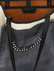 Multicolor Cotton Tote Bag