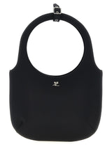 Black Polyester Handbag