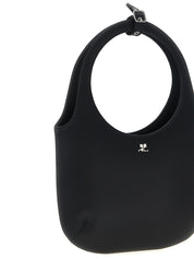 Black Polyester Handbag