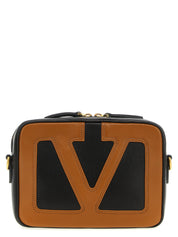 Brown Lamb Leather Crossbody Bag