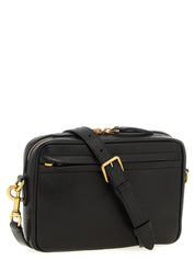 Brown Lamb Leather Crossbody Bag