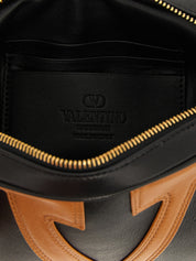 Brown Lamb Leather Crossbody Bag