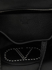 Black Calfskin Tote Bag