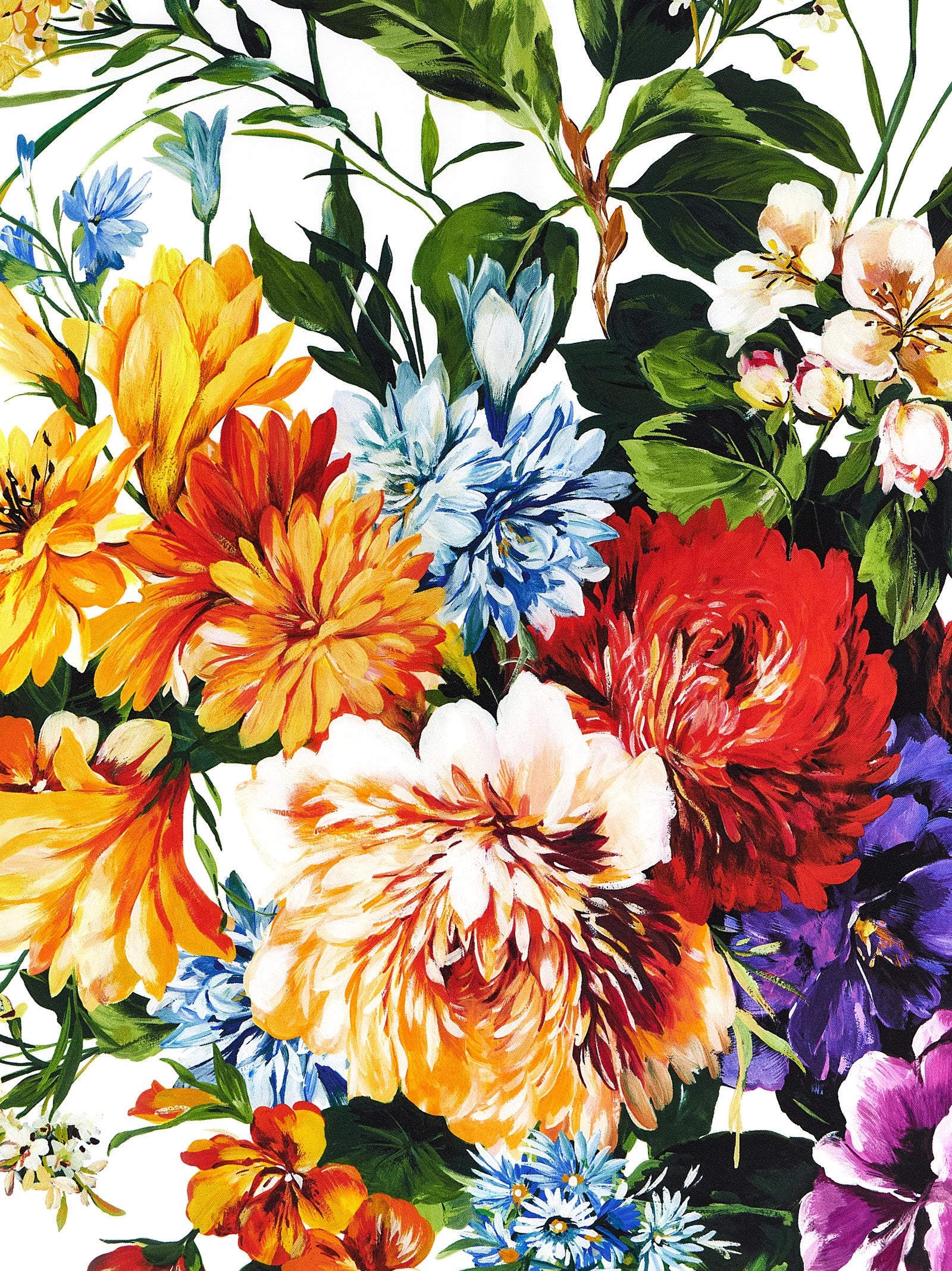 Multicolor Silk Foulard