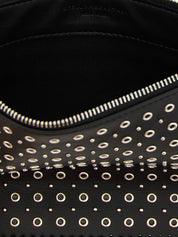 Black Polyester Shoulder Bag