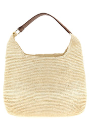 Brown Raffia Shoulder Bag