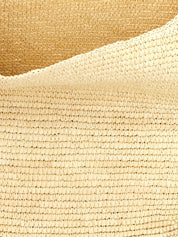 Brown Raffia Shoulder Bag