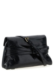Black Leather Crossbody Bag