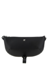 Black Calfskin Shoulder Bag
