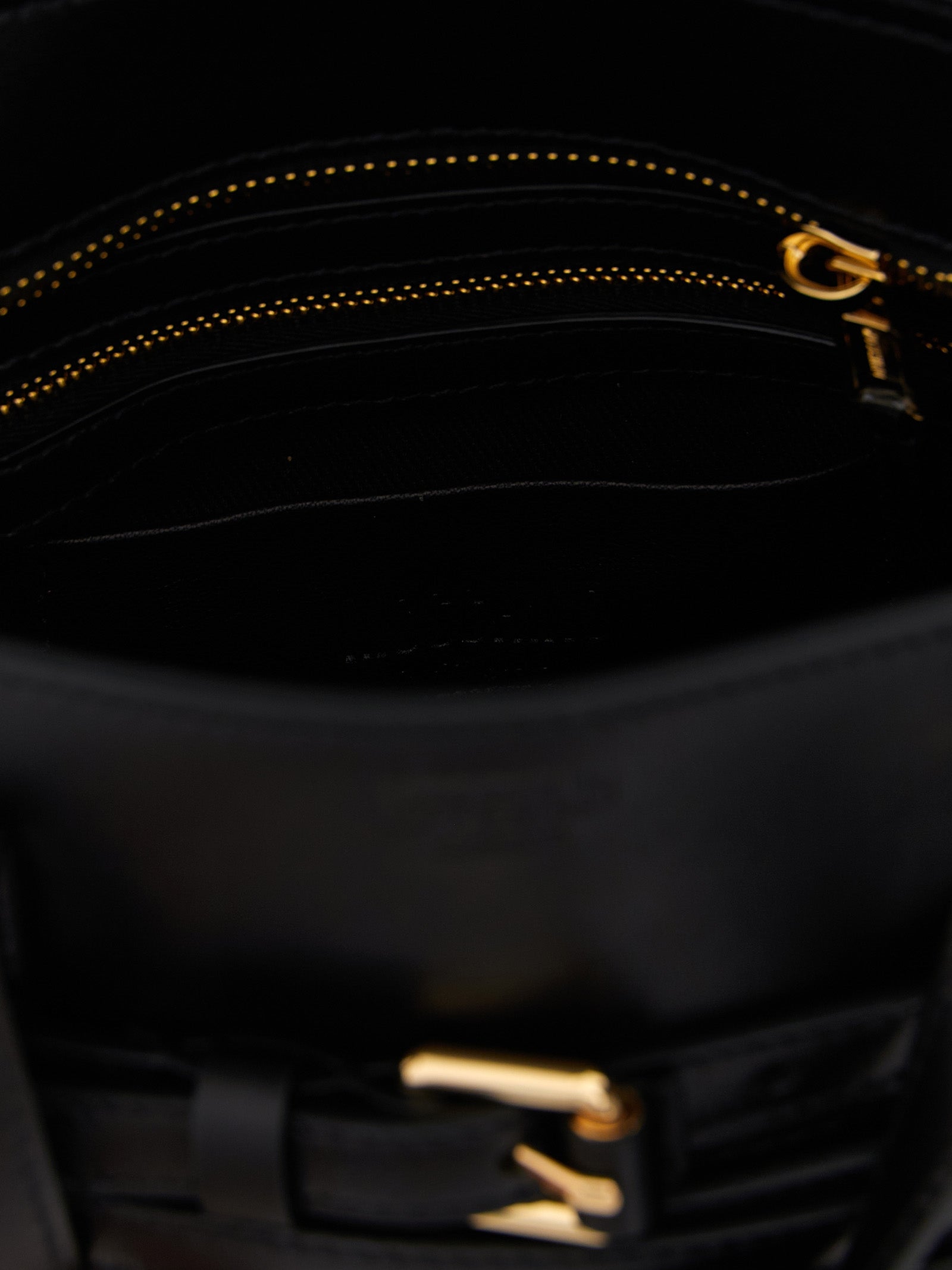 Black Polyester Handbag