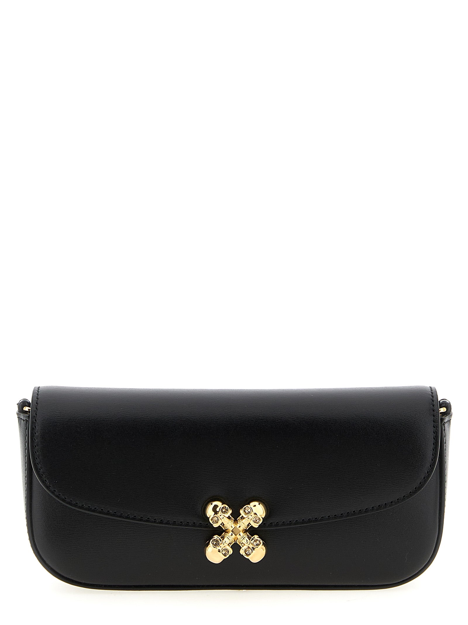 Black Calfskin Crossbody Bag