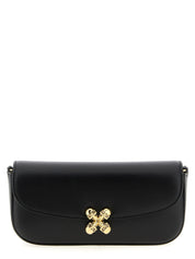 Black Calfskin Crossbody Bag