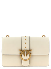 PINKO White Goatskin Crossbody Bag