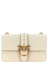 PINKO White Goatskin Crossbody Bag